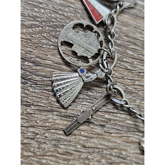 Vintage Sterling Silver 925 Loaded 11 Charms Bracelet 22g Unique Collection - Picture 4 of 14